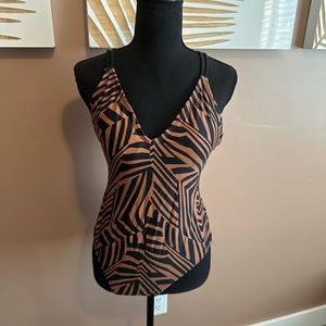 Hurley, one piece swimming suit.